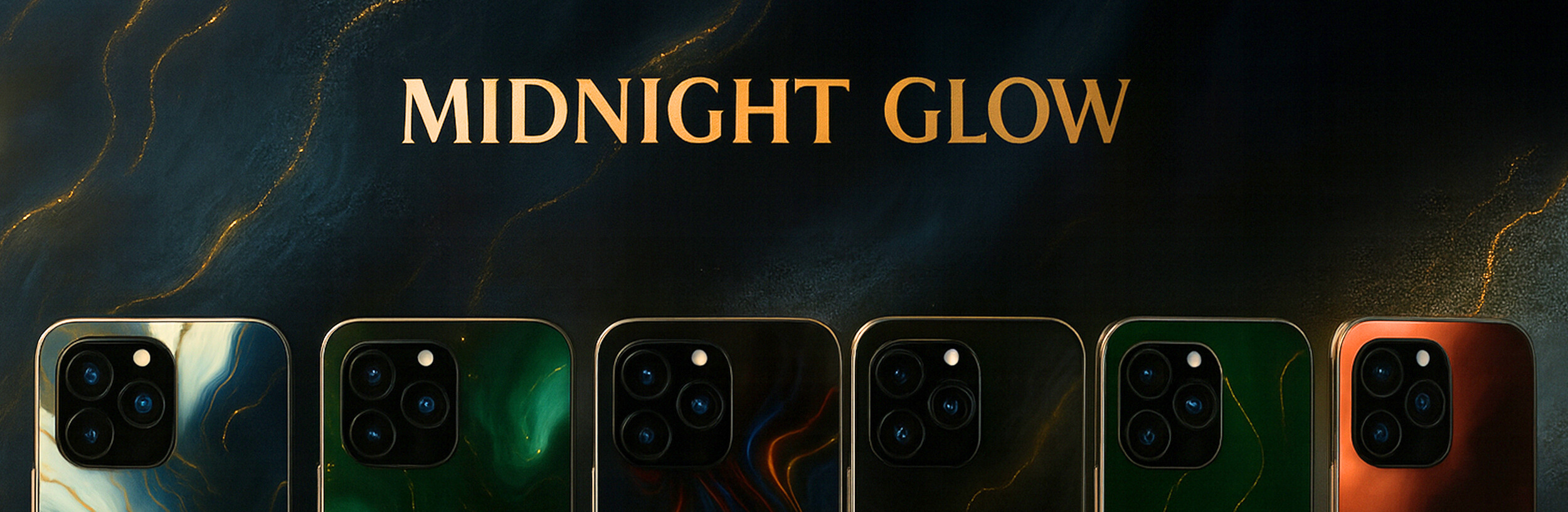 Hüllen aus der Kollektion Midnight Glow