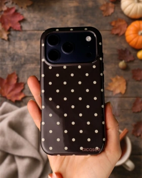 Picasee Fashion Case MagSafe für Apple iPhone 16 Plus - Vanilla Dots & Chocolate