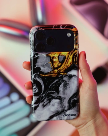 Picasee Fashion Case PowerShare pro Samsung Galaxy S26 - Black Gold 2