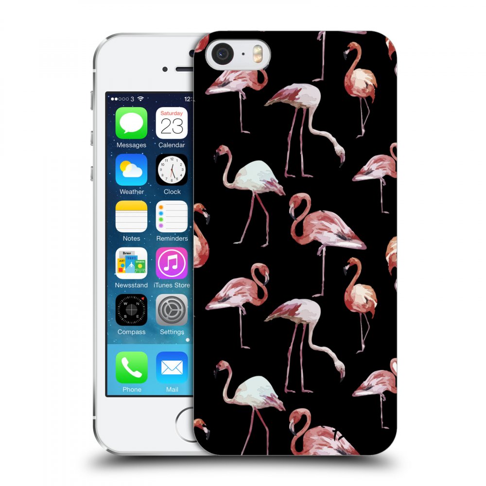 Picasee ULTIMATE CASE für Apple iPhone 5/5S/SE - Flamingos