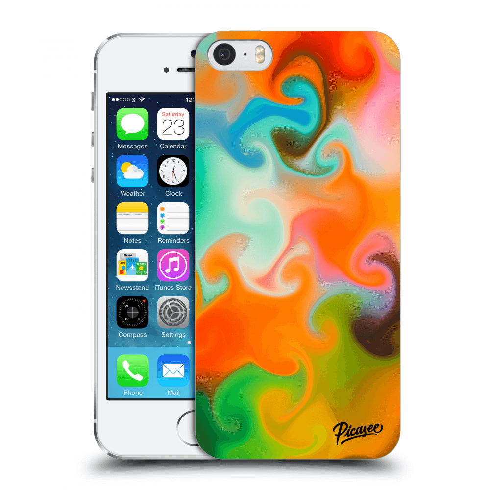 Picasee Apple iPhone 5/5S/SE Hülle - Transparentes Silikon - Juice