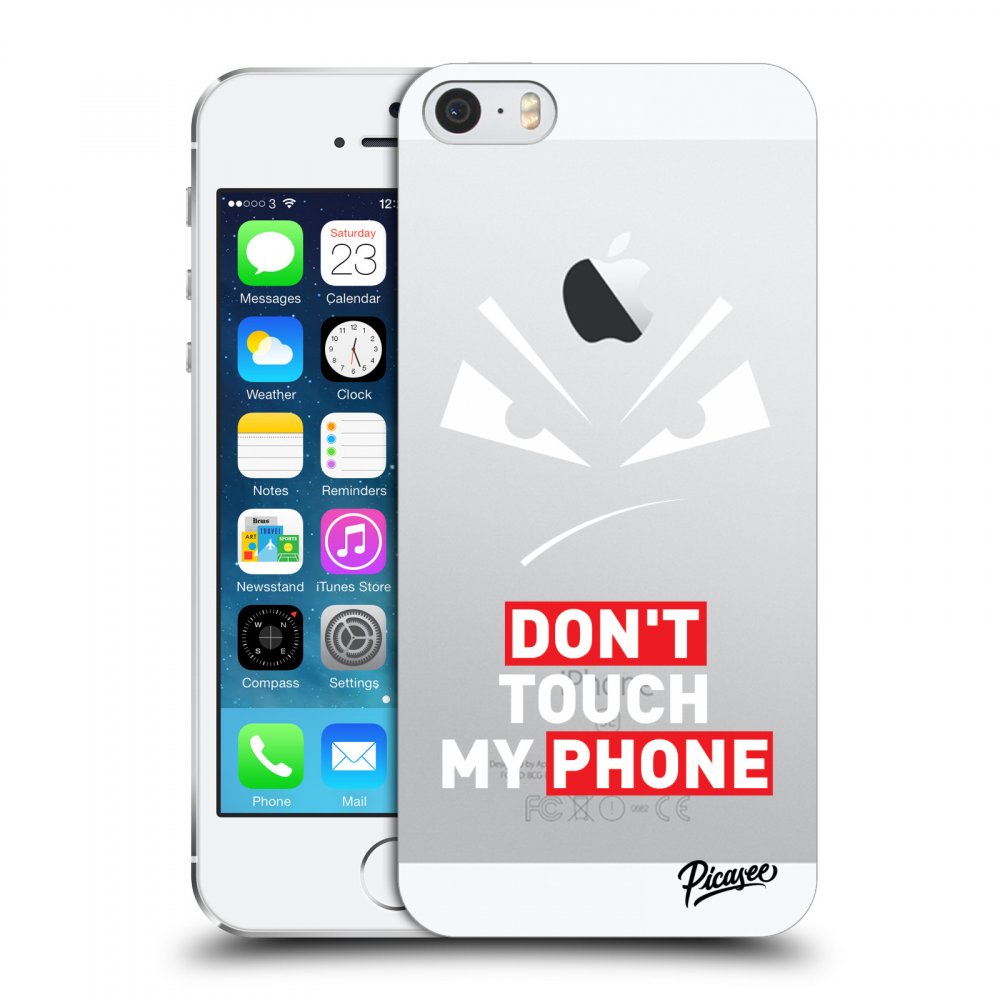 Picasee Apple iPhone 5/5S/SE Hülle - Transparentes Silikon - Evil Eye - Transparent
