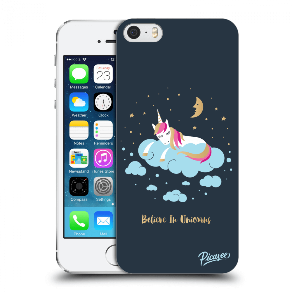 Picasee ULTIMATE CASE für Apple iPhone 5/5S/SE - Believe In Unicorns