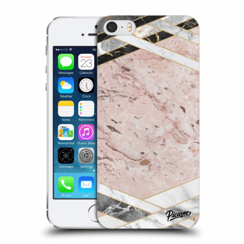 Hülle für Apple iPhone 5/5S/SE - Pink geometry