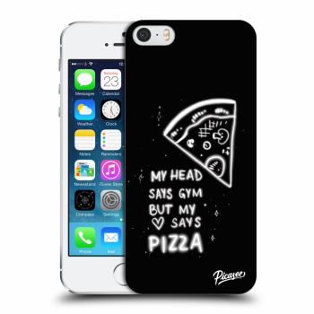 Picasee Apple iPhone 5/5S/SE Hülle - Transparentes Silikon - Pizza