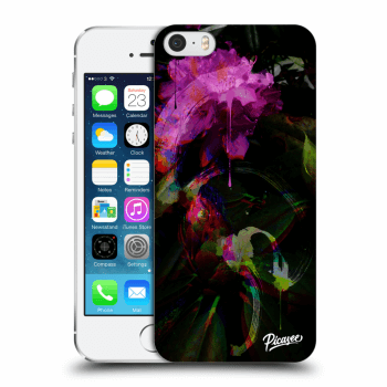 Picasee Apple iPhone 5/5S/SE Hülle - Transparentes Silikon - Peony Color
