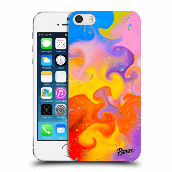Picasee Apple iPhone 5/5S/SE Hülle - Transparentes Silikon - Bubbles