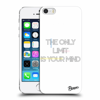 Picasee Apple iPhone 5/5S/SE Hülle - Transparenter Kunststoff - The only limit is your mind