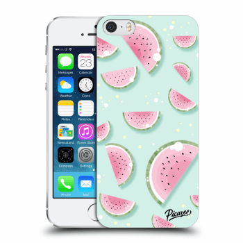 Picasee Apple iPhone 5/5S/SE Hülle - Transparentes Silikon - Watermelon 2