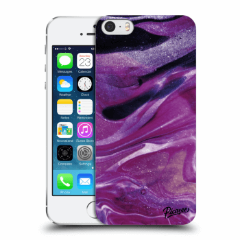 Hülle für Apple iPhone 5/5S/SE - Purple glitter