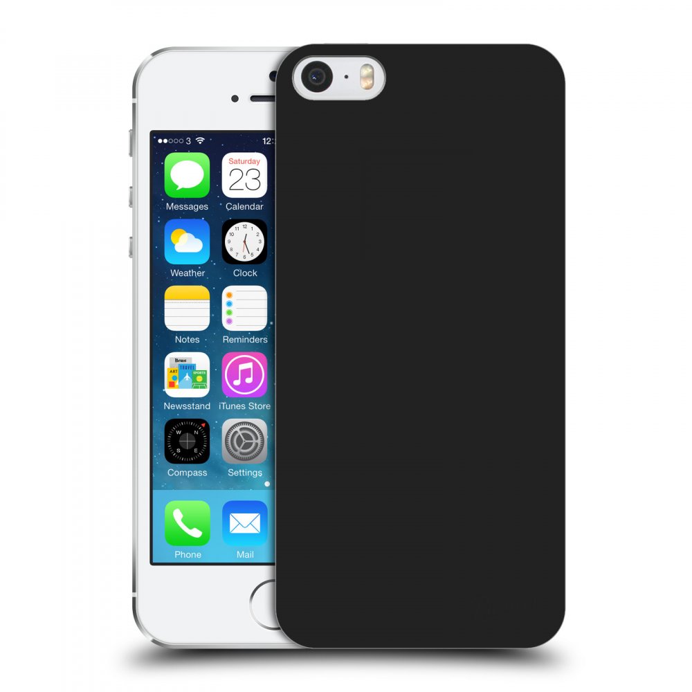 Picasee Apple iPhone 5/5S/SE Hülle - Schwarzer Kunststoff - Clear