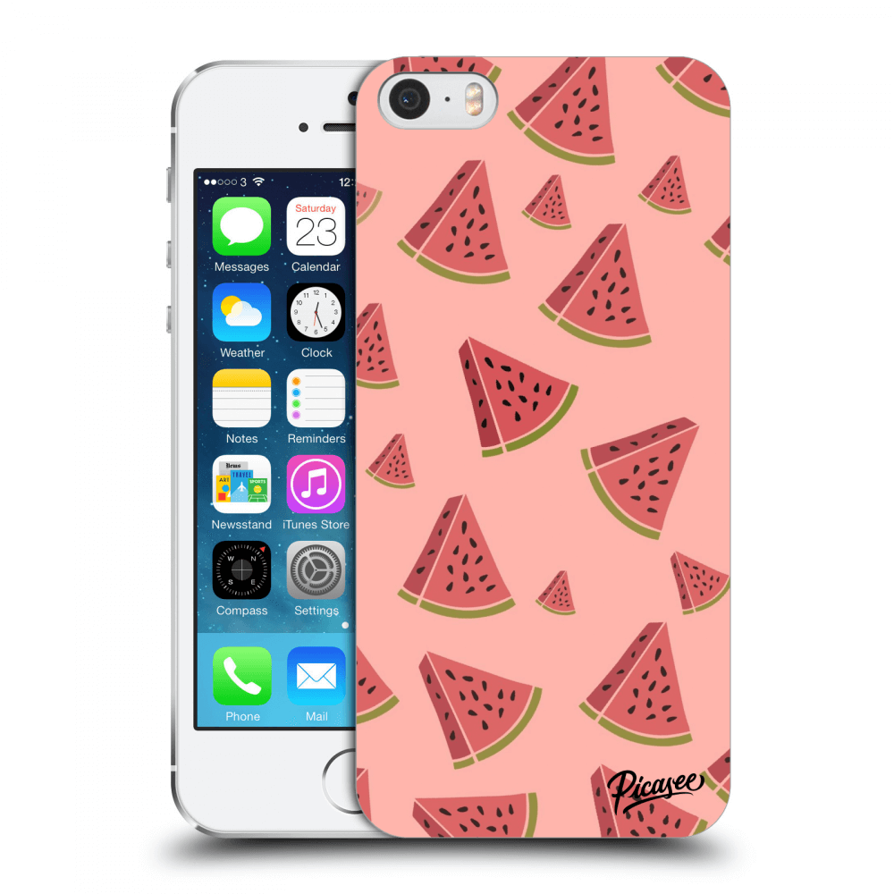 Picasee Apple iPhone 5/5S/SE Hülle - Transparenter Kunststoff - Watermelon