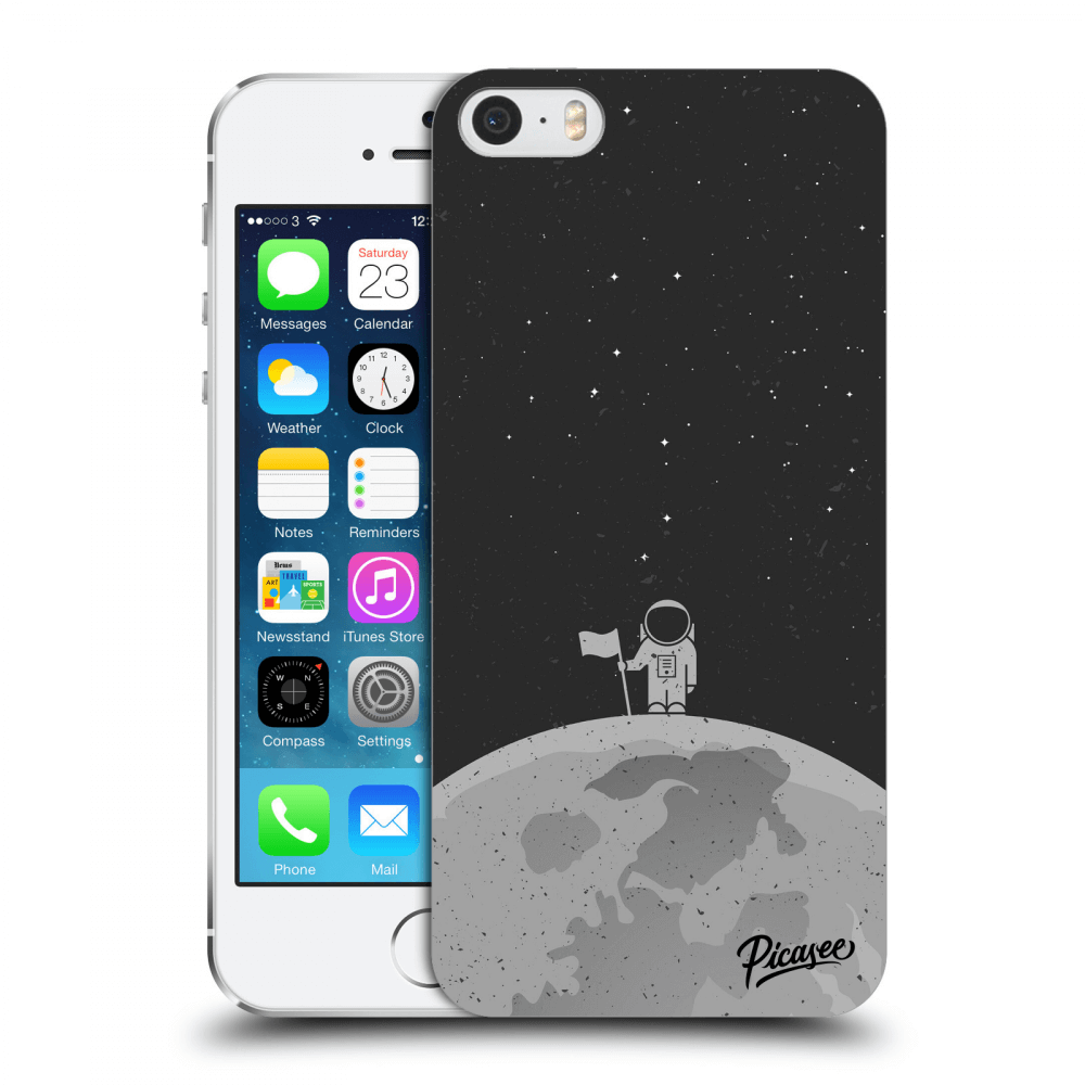 Picasee Apple iPhone 5/5S/SE Hülle - Transparenter Kunststoff - Astronaut