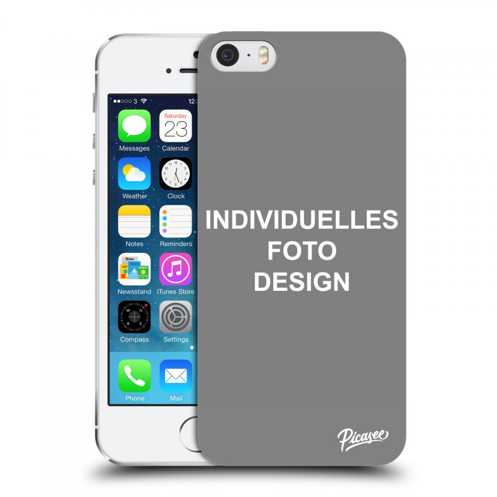 Picasee Apple iPhone 5/5S/SE Hülle - Transparentes Silikon - Individuelles Fotodesign