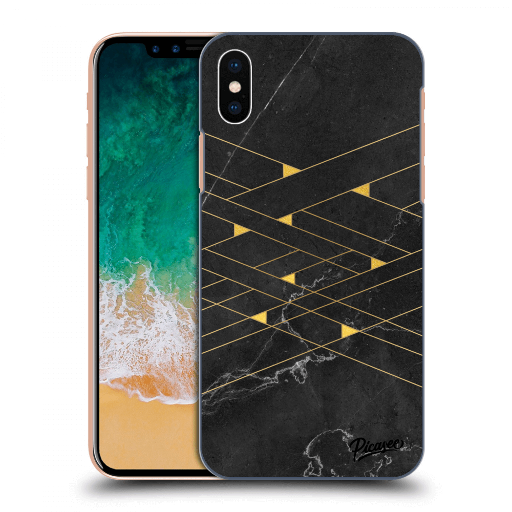 Picasee ULTIMATE CASE für Apple iPhone X/XS - Gold Minimal