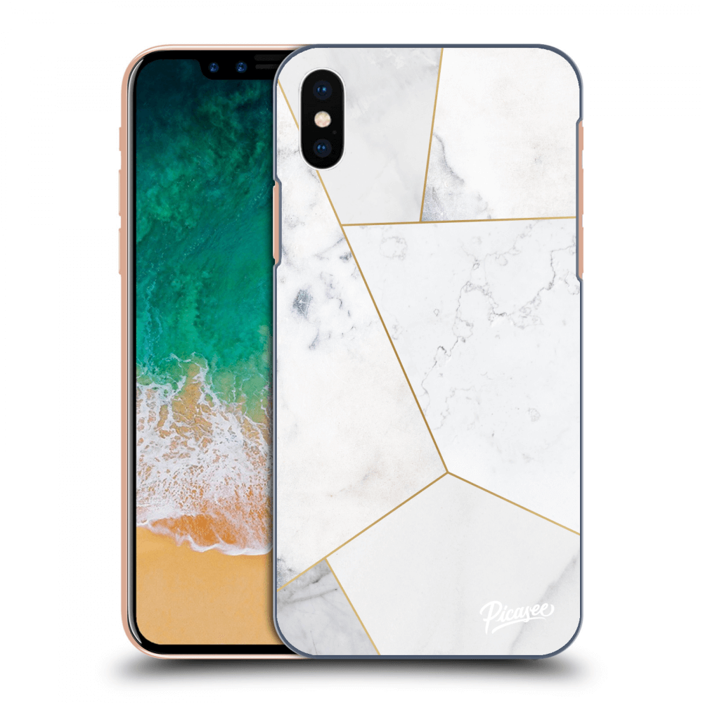 Picasee ULTIMATE CASE für Apple iPhone X/XS - White tile