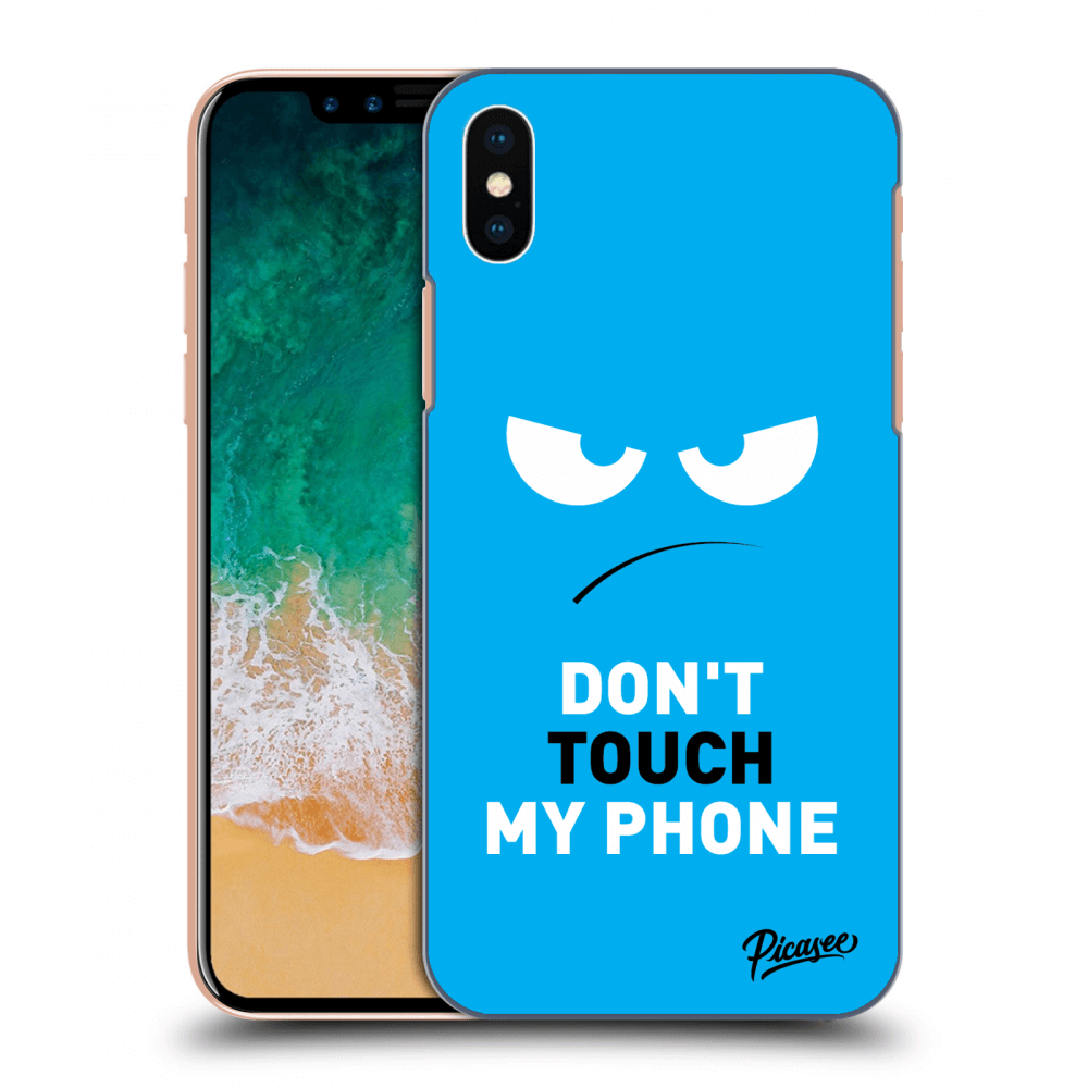 Picasee ULTIMATE CASE für Apple iPhone X/XS - Angry Eyes - Blue