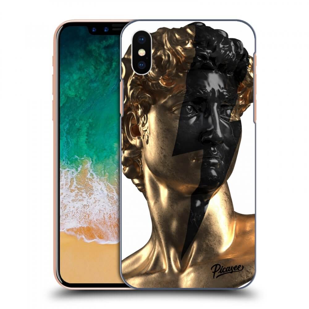 Picasee ULTIMATE CASE für Apple iPhone X/XS - Wildfire - Gold