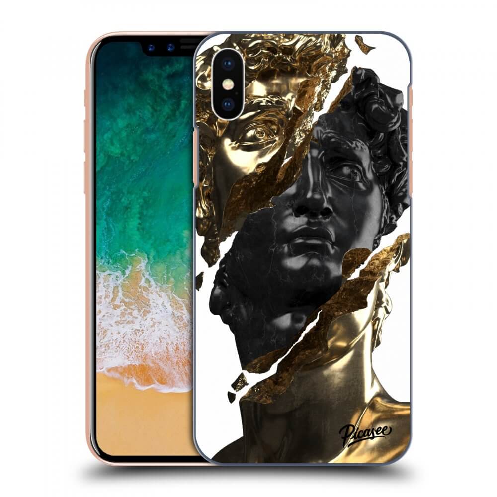 Picasee ULTIMATE CASE für Apple iPhone X/XS - Gold - Black