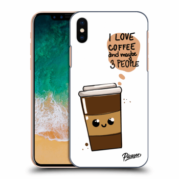 Picasee Apple iPhone X/XS Hülle - Schwarzes Silikon - Cute coffee