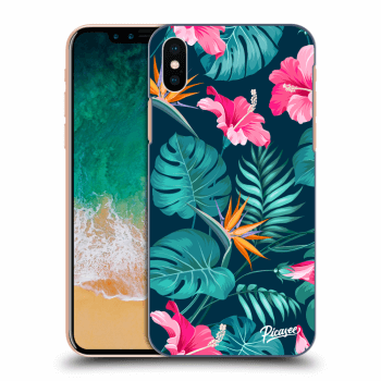 Picasee ULTIMATE CASE für Apple iPhone X/XS - Pink Monstera