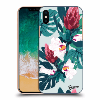 Hülle für Apple iPhone X/XS - Rhododendron