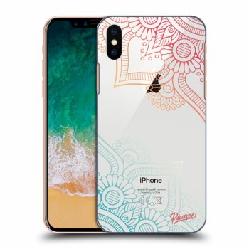 Picasee Apple iPhone X/XS Hülle - Transparentes Silikon - Flowers pattern