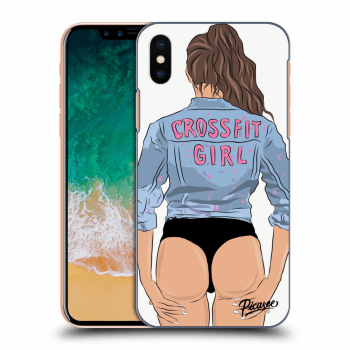 Picasee Apple iPhone X/XS Hülle - Transparentes Silikon - Crossfit girl - nickynellow