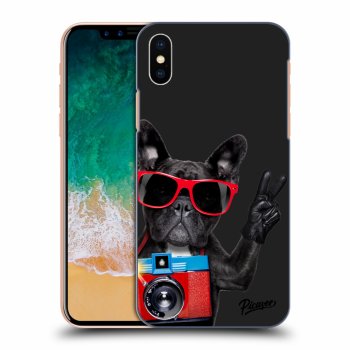 Picasee Apple iPhone X/XS Hülle - Schwarzes Silikon - French Bulldog