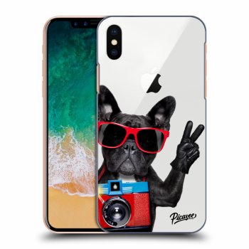 Picasee Apple iPhone X/XS Hülle - Transparentes Silikon - French Bulldog