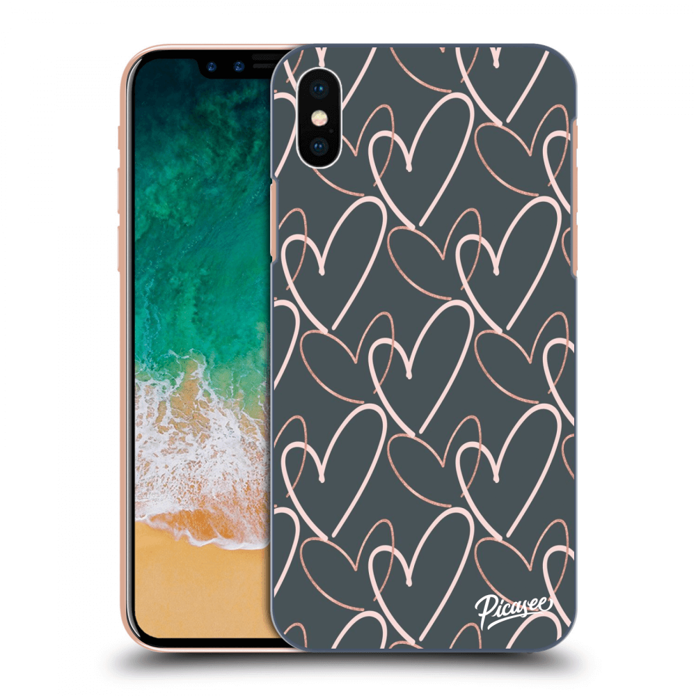 Picasee Apple iPhone X/XS Hülle - Transparentes Silikon - Lots of love