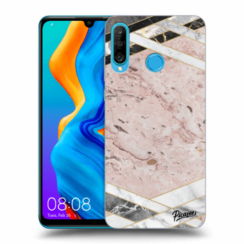 Hülle für Huawei P30 Lite - Pink geometry