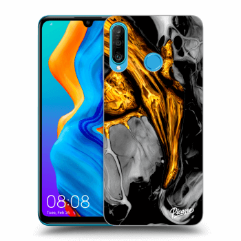 Hülle für Huawei P30 Lite - Black Gold