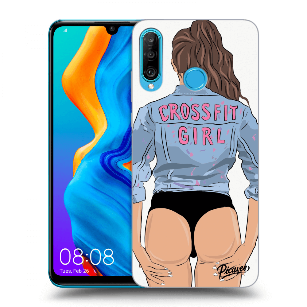 Picasee Huawei P30 Lite Hülle - Transparentes Silikon - Crossfit girl - nickynellow