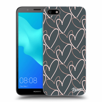 Picasee Huawei Y5 2018 Hülle - Schwarzes Silikon - Lots of love