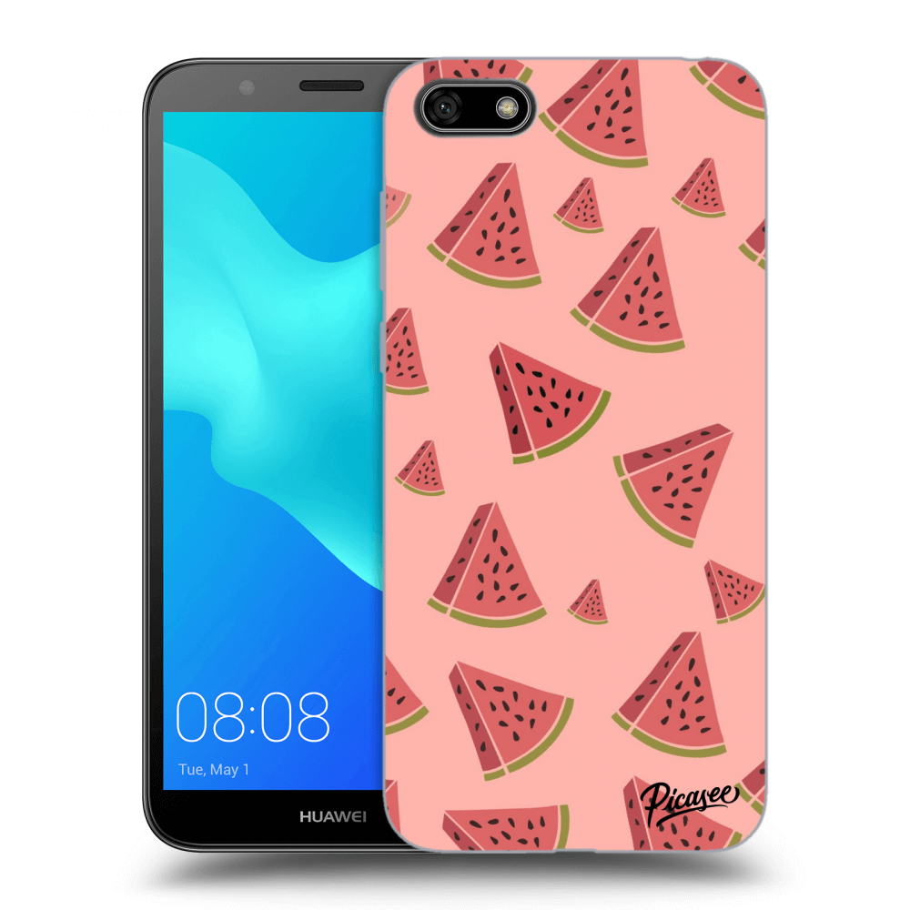 Picasee Huawei Y5 2018 Hülle - Schwarzes Silikon - Watermelon