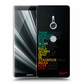 Picasee Sony Xperia XZ3 Hülle - Transparentes Silikon - Motto life