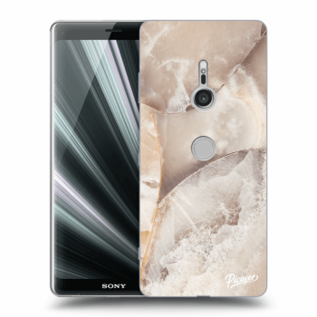Picasee Sony Xperia XZ3 Hülle - Transparentes Silikon - Cream marble