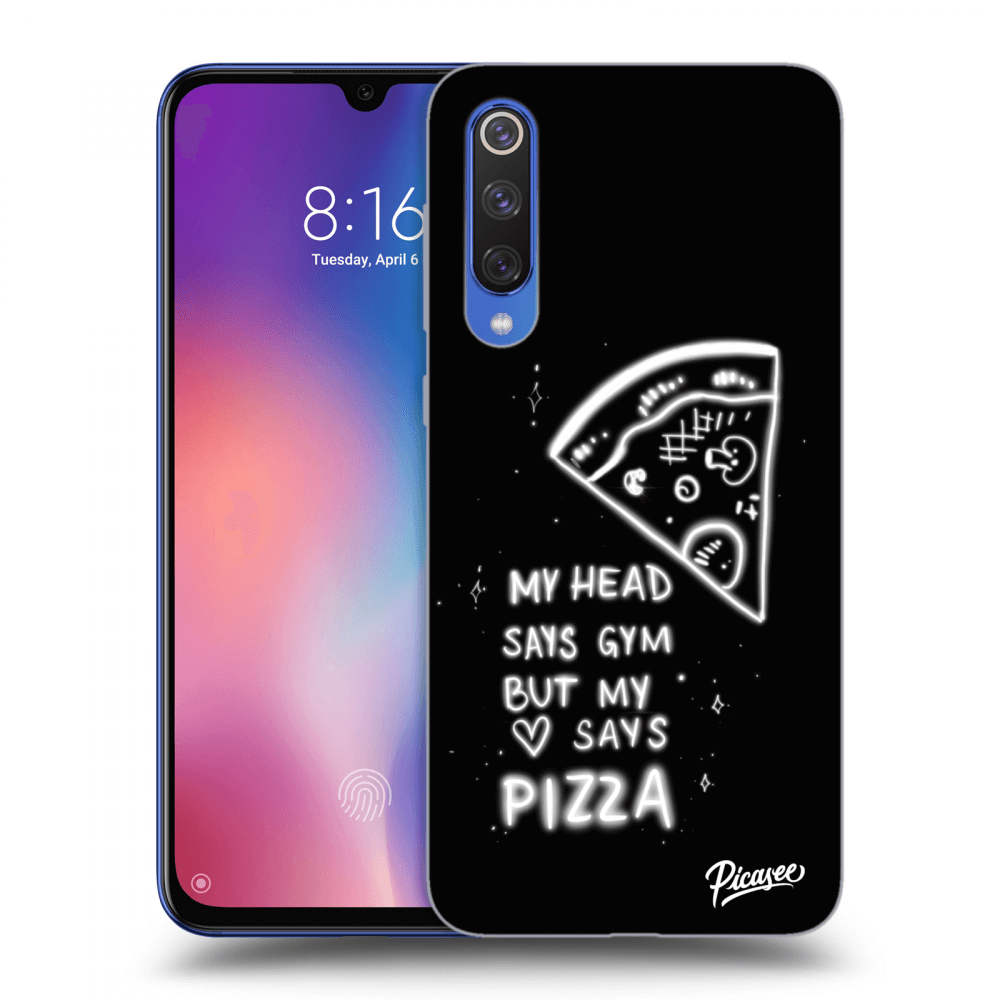 Picasee Xiaomi Mi 9 SE Hülle - Schwarzes Silikon - Pizza