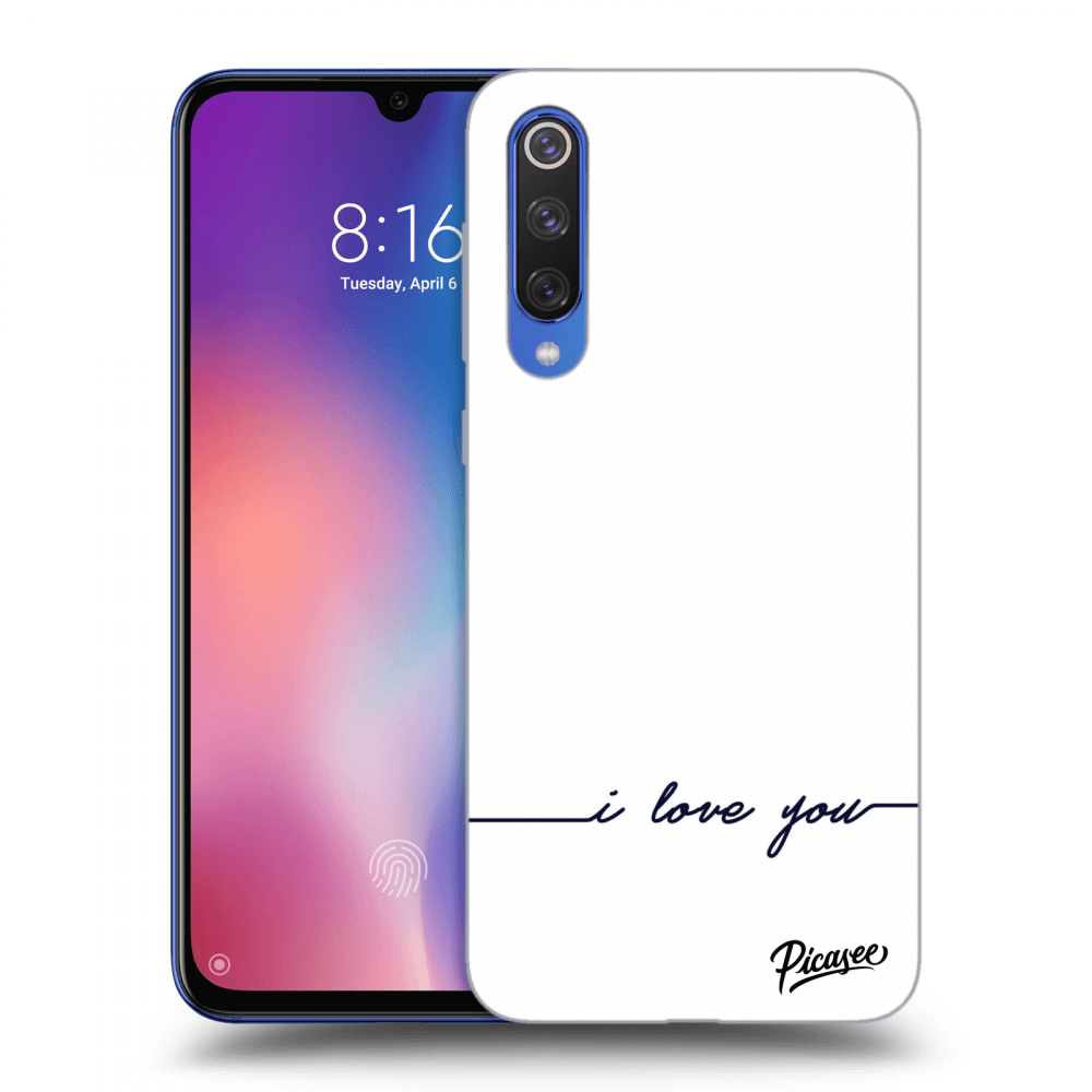 Picasee Xiaomi Mi 9 SE Hülle - Transparentes Silikon - I love you
