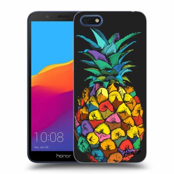 Picasee Honor 7S Hülle - Schwarzes Silikon - Pineapple
