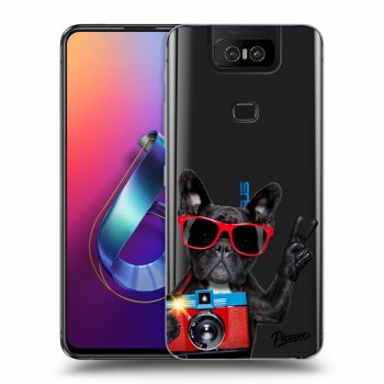 Picasee Asus Zenfone 6 ZS630KL Hülle - Transparentes Silikon - French Bulldog