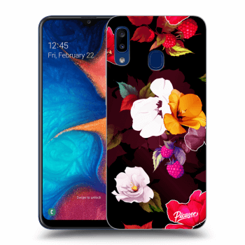 Hülle für Samsung Galaxy A20e A202F - Flowers and Berries