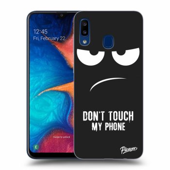 Hülle für Samsung Galaxy A20e A202F - Don't Touch My Phone