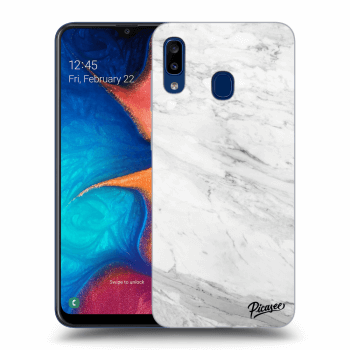 Hülle für Samsung Galaxy A20e A202F - White marble