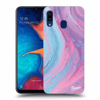 Hülle für Samsung Galaxy A20e A202F - Pink liquid