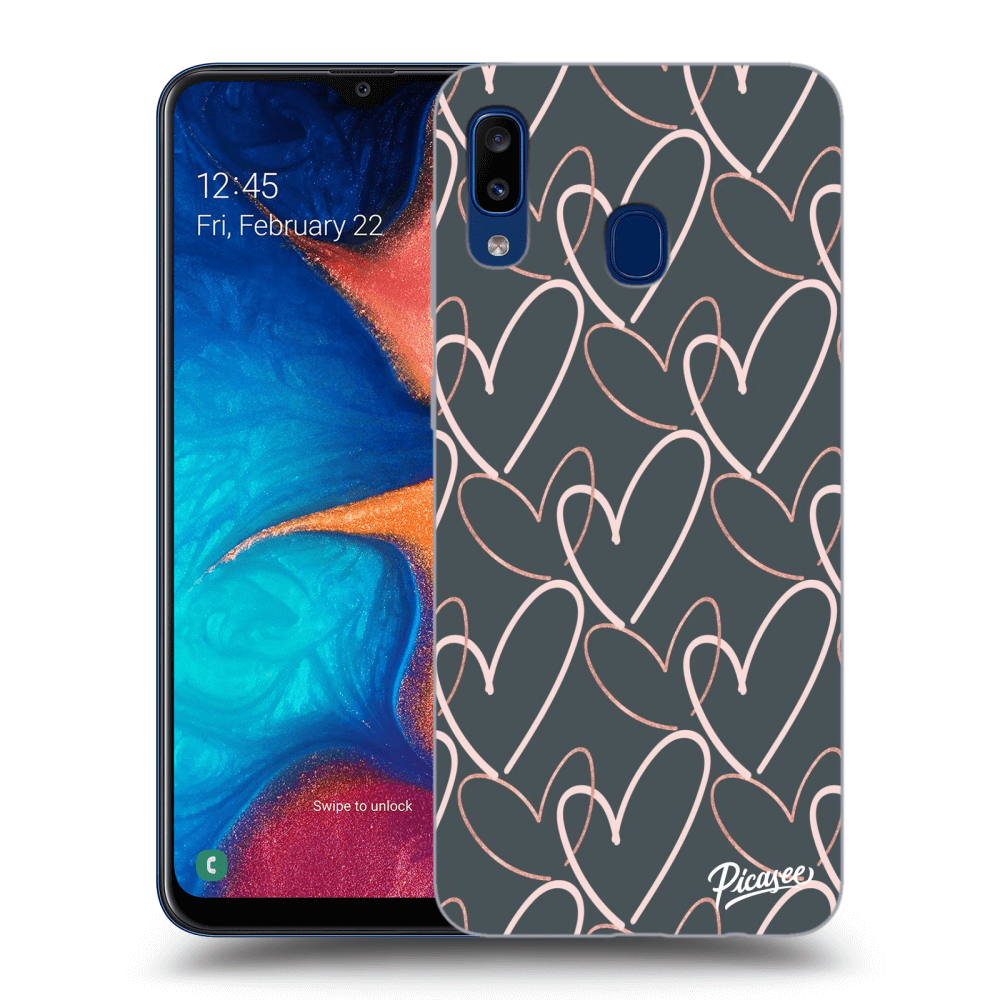 Picasee Samsung Galaxy A20e A202F Hülle - Transparentes Silikon - Lots of love