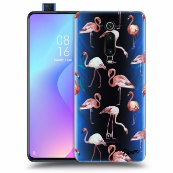 Picasee Xiaomi Mi 9T (Pro) Hülle - Transparentes Silikon - Flamingos