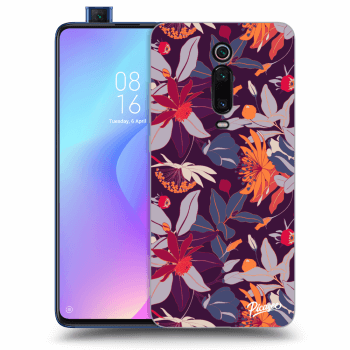 Hülle für Xiaomi Mi 9T (Pro) - Purple Leaf
