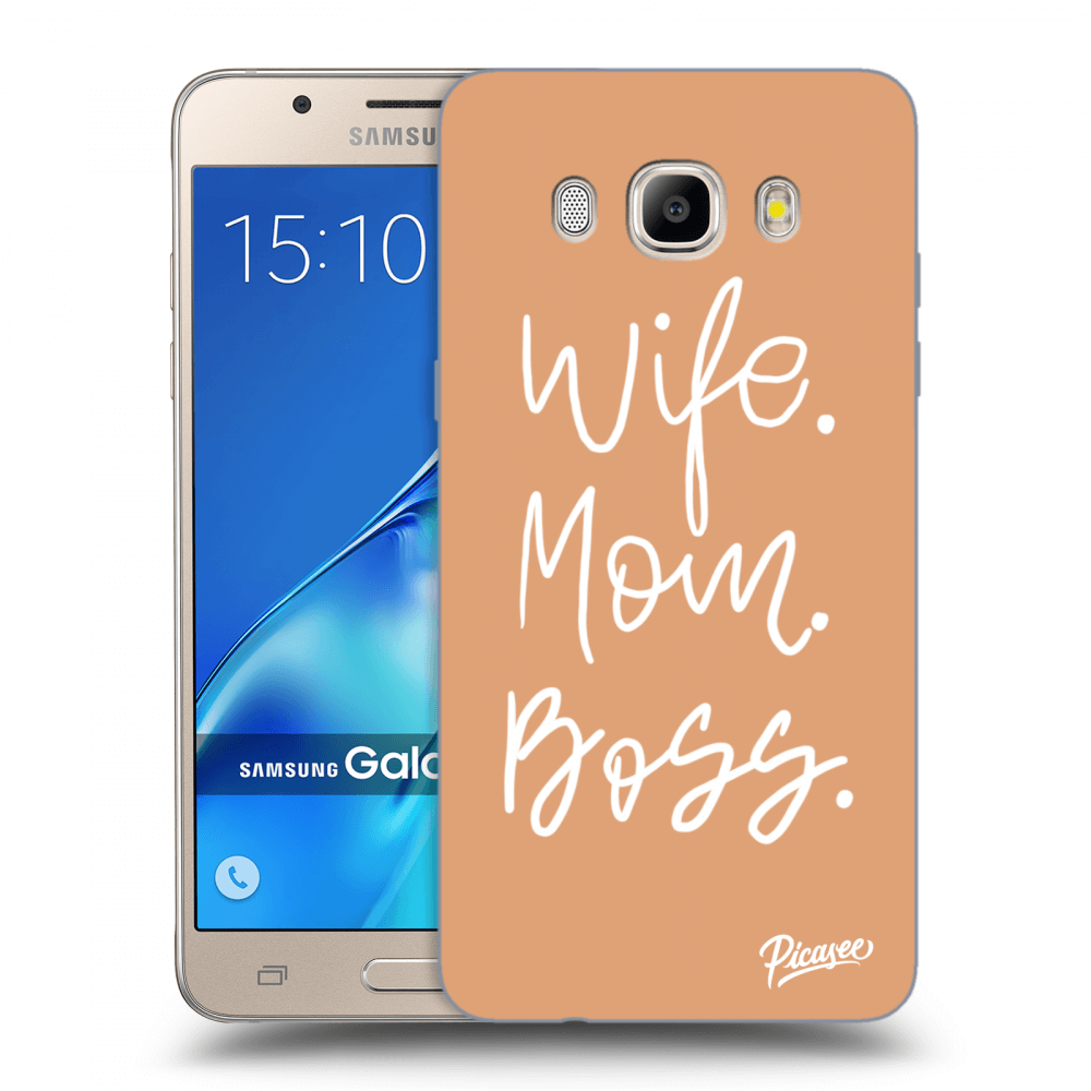 Picasee Samsung Galaxy J5 2016 J510F Hülle - Transparentes Silikon - Boss Mama
